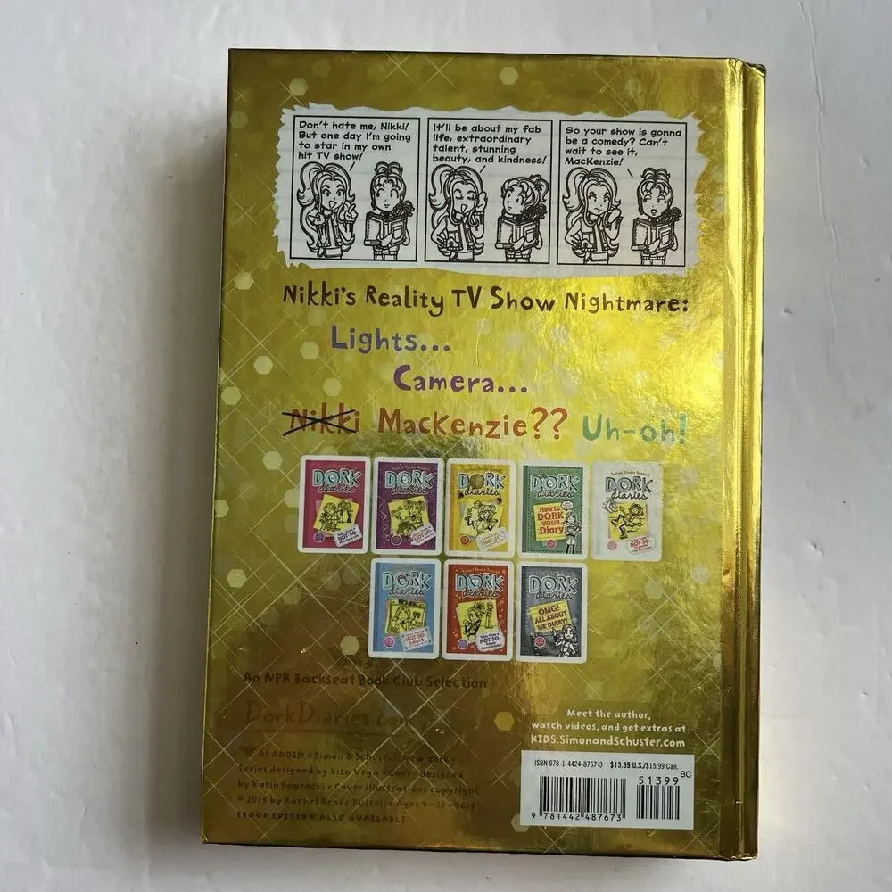 Dork Diaries 7 Tales from a Not So Glam TV Star Hardcover Rachel Renee Russell
